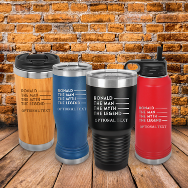 Custom Name The Man The Myth The Legend Tumbler Gift for Men